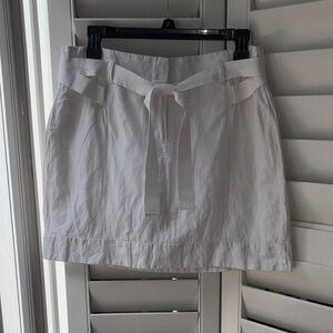LOFT White Mini Skirt